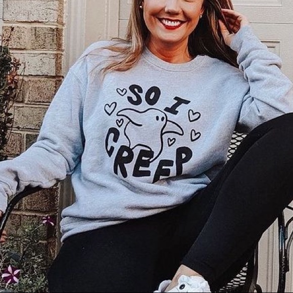 Saturday Morning Pancakes “Creep” ghost crewneck - Picture 2 of 3